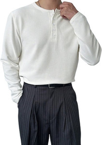 The Modern Soul Solid Men Henley Neck