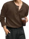 The Modern Soul Solid Men Henley Neck