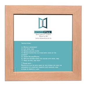 modern style square picture photo poster print art gallery home office frame wall hang or stand 2534x2534 635mmx635mm beech
