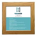 Modern Style Square Picture Photo Poster Print Art Gallery Home office Frame Wall hang or Stand, 18"x18" (457mmx457mm), Oak