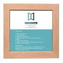 Modern Style Square Picture Photo Poster Print Art Gallery Home office Frame Wall hang or Stand, 18"x18" (457mmx457mm), Beech