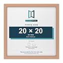 Modern Style Square Picture Photo Poster Print Art Gallery Home office Frame Wall hang or Stand, 20"x20" (508mmx508mm), Beech