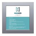 Modern Style Square Picture Photo Poster Print Art Gallery Home office Frame Wall hang or Stand, 40cmx40cm (400mmx400mm), Silver