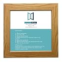 Modern Style Square Picture Photo Poster Print Art Gallery Home office Frame Wall hang or Stand, 28"x28" (711mmx711mm), Oak