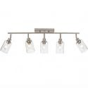 5 Light Track Lighting Kit Brushed Nickel Kitchen Track Lighting