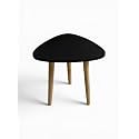 Modern Triangle Side Table with 3 Wooden