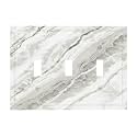 Modern White Grey Cream Marble 3 Gang Electrical Outlet Light Switch Cover Decorative Triple Toggle Wall Plate Electric Faceplate Switch Face Plate