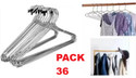 modern world Stainless Coat Steel Shirt Pack of 36 Hangers For Shirt (Steel) Steel Shirt Pack of 36 Hangers For  Shirt