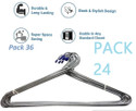 modern world Steel Shirt Pack of 24 Hangers For  Shirt