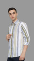 Modernity Men Striped Casual Multicolor Shirt