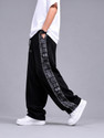 MODESHIFT Printed Men Black Track Pants