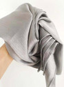 Modestgrace Solid Satin Blend Women Silver Faux