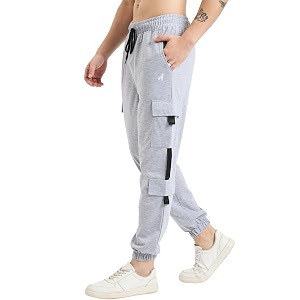 Modeve Mens Cargo Joggers Style Solid Trackpant
