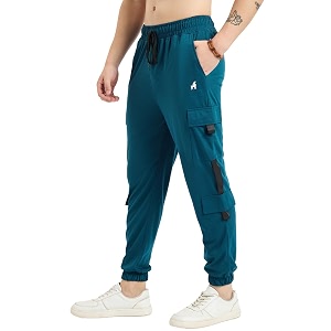 Modeve Mens Cargo Joggers Style Solid Trackpant