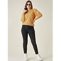 Modeve Self Design Round Neck Casual Women