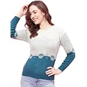 Modeve Self Design Round Neck Casual Women