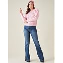 Modeve Self Design Round Neck Casual Women