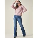 Modeve Self Design Round Neck Casual Women