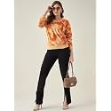 Modeve Self Design Round Neck Casual Women