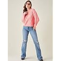 Modeve Self Design Round Neck Casual Women