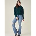 Modeve Self Design Round Neck Casual Women