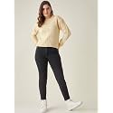 Modeve Self Design Round Neck Casual Women