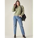 Modeve Self Design Round Neck Casual Women