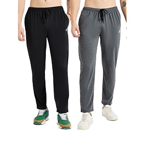 Modeve Womens Solid Cotton Blend Track Pant