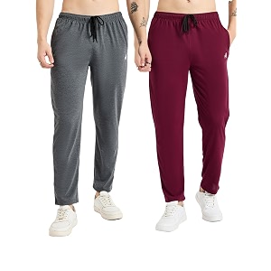 Modeve Womens Solid Cotton Blend Track Pant