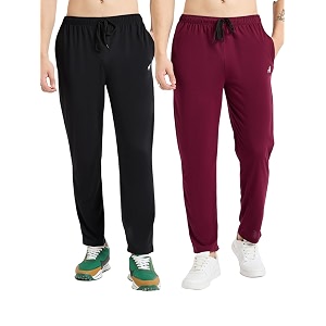 Modeve Womens Solid Cotton Blend Track Pant