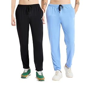 Modeve Womens Solid Cotton Blend Track Pant