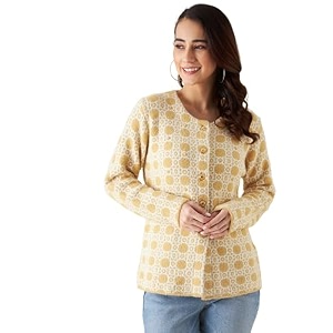 modeve women embroidered round neck sweater for winterwinterwear