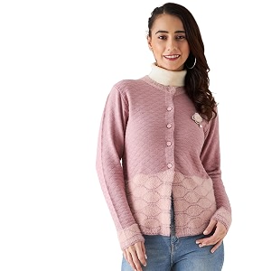 modeve women embroidered round neck sweater for winterwinterwear