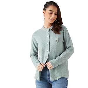 modeve women embroidered round neck sweater for winterwinterwear