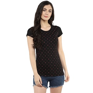 Modeve Women Printed Cotton Blend Half Sleeve