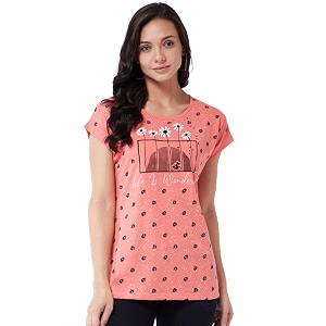 Modeve Women Printed Cotton Blend Half Sleeve