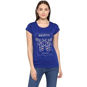 Modeve Women Printed Cotton Blend Half Sleeve