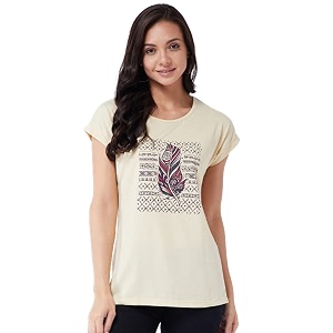 Modeve Women Printed Cotton Blend Half Sleeve