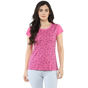 Modeve Women Printed Cotton Blend Half Sleeve