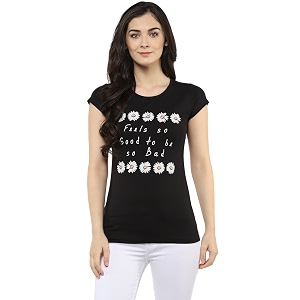 Modeve Women Printed Cotton Blend Half Sleeve
