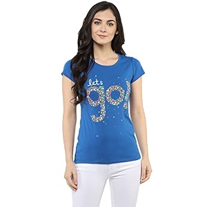 Modeve Women Printed Cotton Blend Half Sleeve