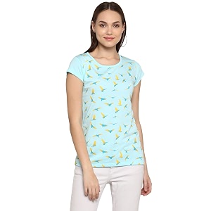 Modeve Women Printed Cotton Blend Half Sleeve
