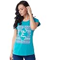 Modeve Women Printed Cotton Blend Half Sleeve