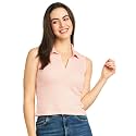 Modeve Women Ribbed Sleeveless Fitted Top for