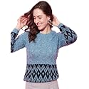 MODEVE Womens Printed Winter Knit Sweater 