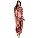 Modeve Women Shirt Palazzo Foil Print Co-Ord