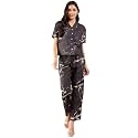 Modeve Women Shirt Pant Navy Abstract Print