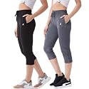 Modeve Women Solid Cotton Blend Capri for