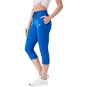 Modeve Women Solid Cotton Blend Capri for