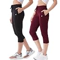 Modeve Women Solid Cotton Blend Capri for